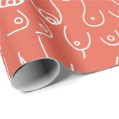 Rote Babydusche Geschenkpapier (Rolleneckpunkt)