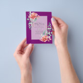 ROTE BABYSHOWY-EINLADUNG MIT GERINGEM HAUSHALT FLYER (Gruppe)