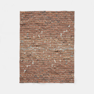 ROTE BACKSTEINE FLEECEDECKE