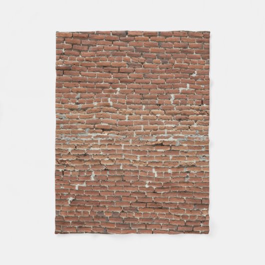 ROTE BACKSTEINE FLEECEDECKE (Vorderseite)
