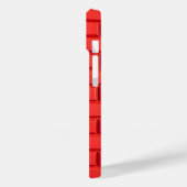 Rote Backsteinstruktur iPhone-Hülle mit mutigem De Case-Mate iPhone Hülle (Rückseite / Links)