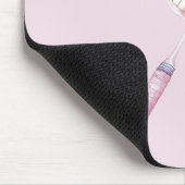 Rote Badminton-Sportarten Mousepad (Ecke)