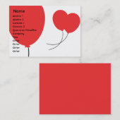 Rote Balkone - Chubby Visitenkarte (Vorne/Hinten)