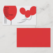 Rote Balkone - Unternehmen Visitenkarte (Vorne/Hinten)