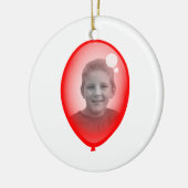 Rote Ballon-Schablone Keramik Ornament (Links)