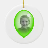 Rote Ballon-Schablone Keramik Ornament (Hinten)