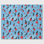 Rote Ballone Geschenkpapier (Flach)