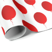 Rote Ballone Geschenkpapier (Rolleneckpunkt)