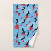 Rote Ballons fliegen Badhandtuch Set (Handtuch)