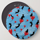 Rote Ballons fliegen Button (Vorne & Hinten)