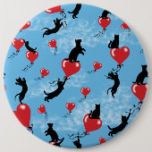 Rote Ballons fliegen Button (Vorderseite)