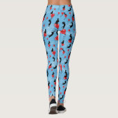 Rote Ballons fliegen Leggings (Rückseite)