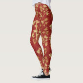 Rote Bambus-Ostasiatisch (1) Leggings (Links)