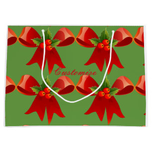 Rote Band-Bogen-Stechpalme Thunder_Cove Große Geschenktüte