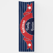 Rote Band-Fahne Banner (Vertikal)