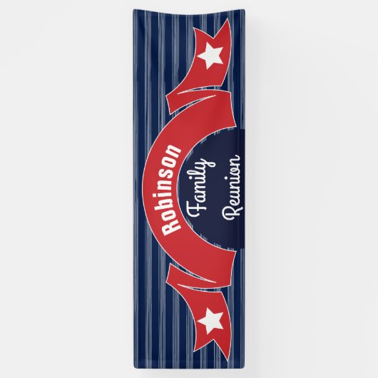 Rote Band-Fahne Banner (Vertikal)