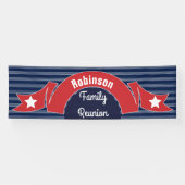 Rote Band-Fahne Banner (Horizontal)