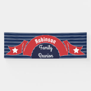 Rote Band-Fahne Banner
