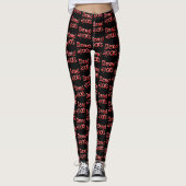 Rote Band Rocks Leggings (Vorderseite)
