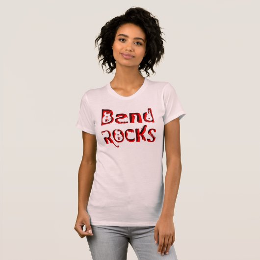 Rote Band Rocks T-Shirt (Vorne ganz)