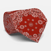 Rote Bandana-Krawatte Krawatte (Gerollt)