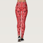 Rote Bandana-Leggings Leggings (Rückseite)