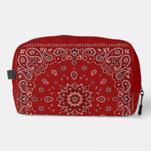 Rote Bandana-Paisley-Tasche für Ordnungsliebhaber Waschbeutel