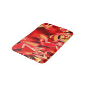 Rote Bänder, gekratzt, simuliert Bewegung Badematte (Schrägansicht)