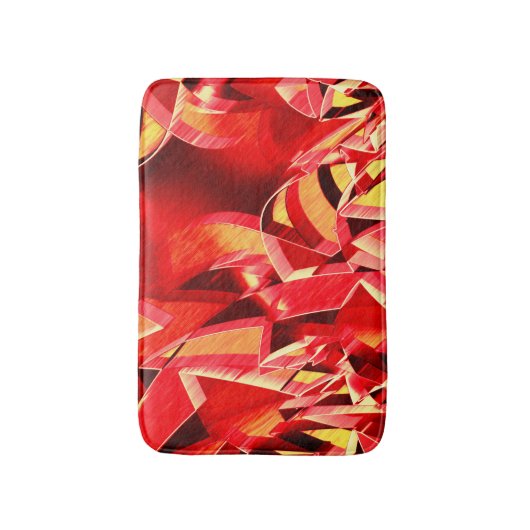 Rote Bänder, gekratzt, simuliert Bewegung Badematte (Vorderseite Vertikal)