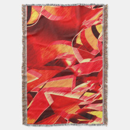 Rote Bänder, gekratzt, simuliert Bewegung Decke