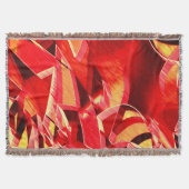 Rote Bänder, gekratzt, simuliert Bewegung Decke (Vorderseite)