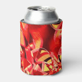 Rote Bänder, gekratzt, simuliert Bewegung Dosenkühler (Kanne Vorderseite)