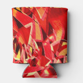 Rote Bänder, gekratzt, simuliert Bewegung Dosenkühler (Rückseite)