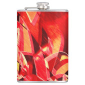 Rote Bänder, gekratzt, simuliert Bewegung Flachmann (Vorderseite)