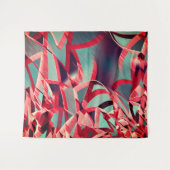 Rote Bänder über bläulich grau, tropfend Wandteppich (Vorderseite (Horizontal))