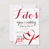 Rote Bandherzen! Einladung (Vorderseite)