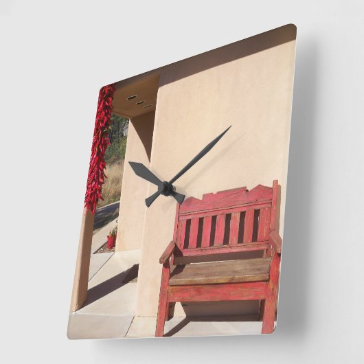 Rote Bank auf der Uhr (Winkel)