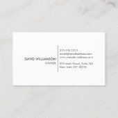 ROTE BANNERKONSTRUKTION, BAUER, ARCHITEKTLOGO VISITENKARTE (Rückseite)