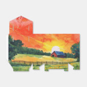 Rote Barfarm Geschenkschachtel (Ungefaltet)