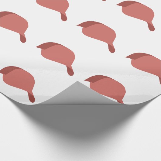 Rote Baseballmütze Geschenkpapier (Ecke)