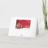 Rote Baubel, Fichtenzweige Weihnachten (Rückseite)