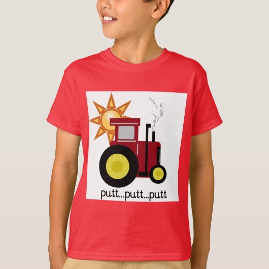 Rote Bauernhof-Traktor-T - Shirts und Geschenke (Vorderseite)