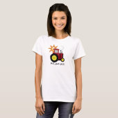 Rote Bauernhof-Traktor-T - Shirts und Geschenke (Vorne ganz)