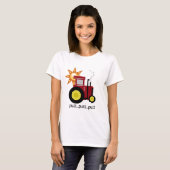 Rote Bauernhof-Traktor-T - Shirts und Geschenke (Vorne ganz)