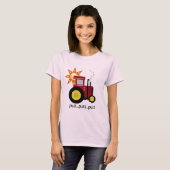 Rote Bauernhof-Traktor-T - Shirts und Geschenke (Vorne ganz)