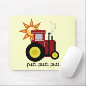 Rote Bauernhof-Traktor-T - Shirts und Geschenke Mousepad (Mit Mouse)