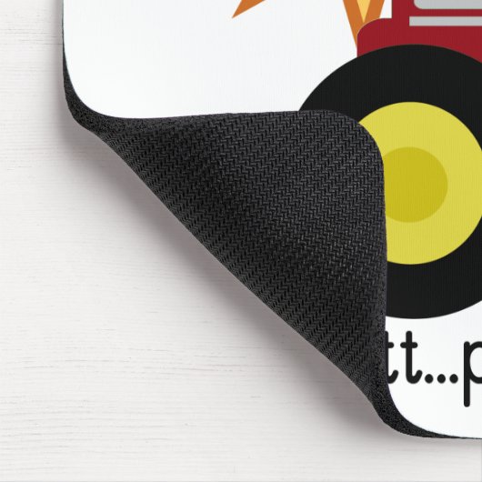 Rote Bauernhof-Traktor-T - Shirts und Geschenke Mousepad (Ecke)