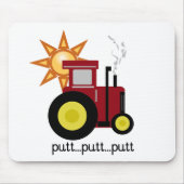 Rote Bauernhof-Traktor-T - Shirts und Geschenke Mousepad (Vorne)