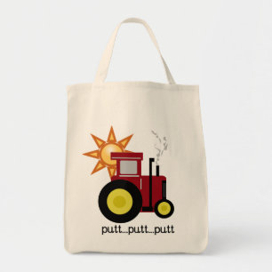 Rote Bauernhof-Traktor-T - Shirts und Geschenke Tragetasche
