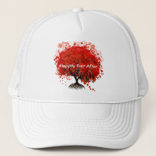Rote Baum Hochzeit T-Shirts, Geschenke, Aufkleber Truckerkappe